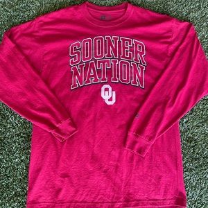 Vintage Russell University of Oklahoma OU Sooners Nation long sleeve t-shirt XL